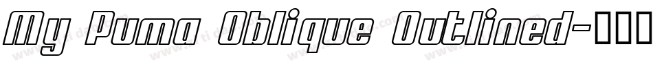 My Puma Oblique Outlined字体转换